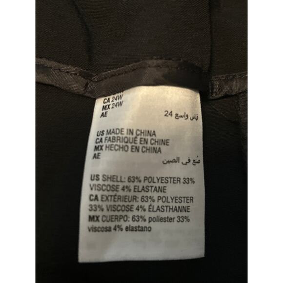 NWT Bar III Women's Plus Black Dress Pants Side Elastic Suit Separates Size 24W - Picture 5 of 7